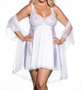 Black White 3pc Baby Doll Set P597871