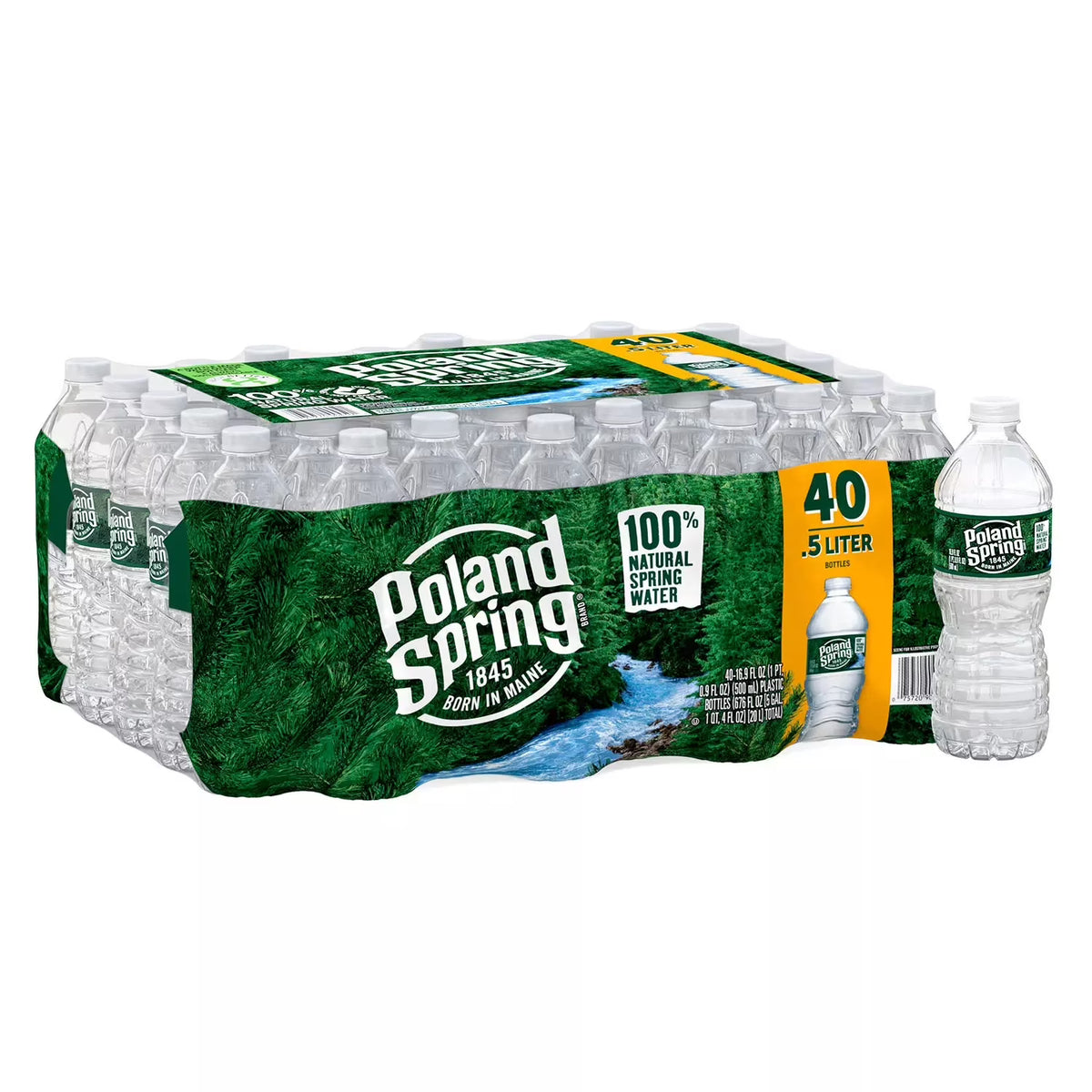 100% Natural Spring Water 16.9oz 40pk L4650