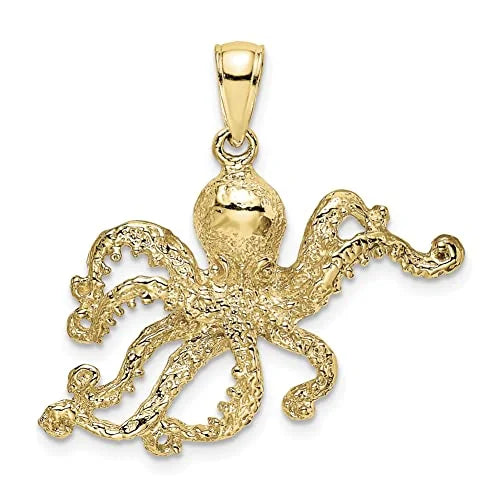 10K Yellow Gold Octopus Charm M41073