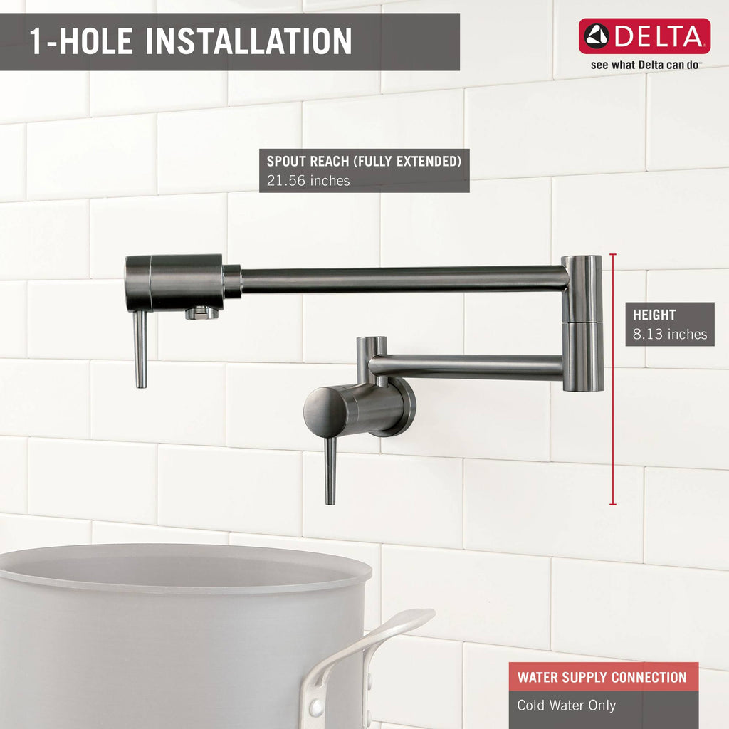 Black Stainless Pot Filler Q465865