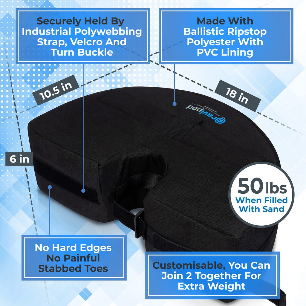 Half Round Umbrella Base Weight Bag T2668