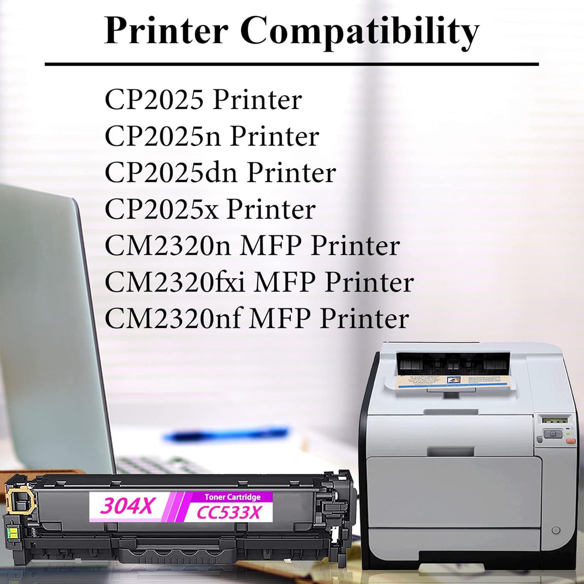 Cyan High Yield Toner Cartridge for HP CP2025 CM2320 Printer N310