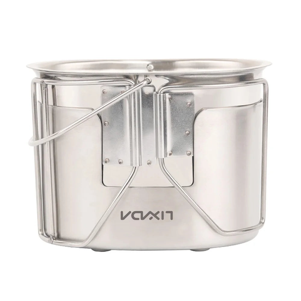 Stainless Steel Camping Cookware Set with Wood Stove G7059