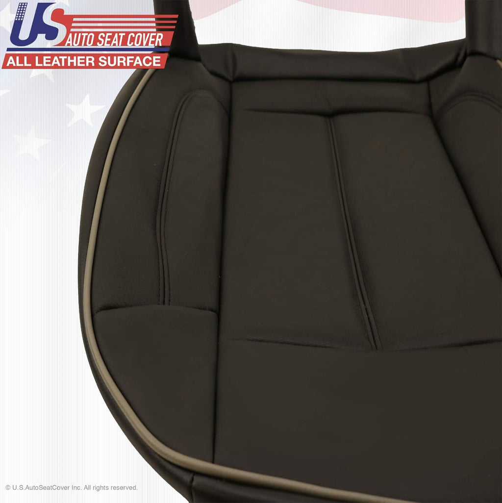 Black Leather Seat Cover Y65214