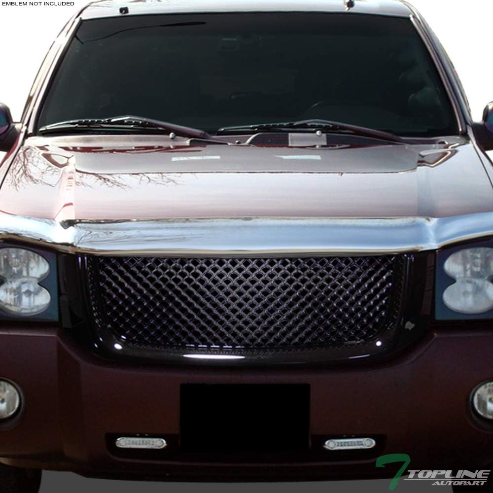Black Mesh Front Hood Bumper Grill Grille ABS O44524