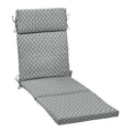 Outdoor Chaise Cushion 72 x 21, Stone Grey Dot V23461