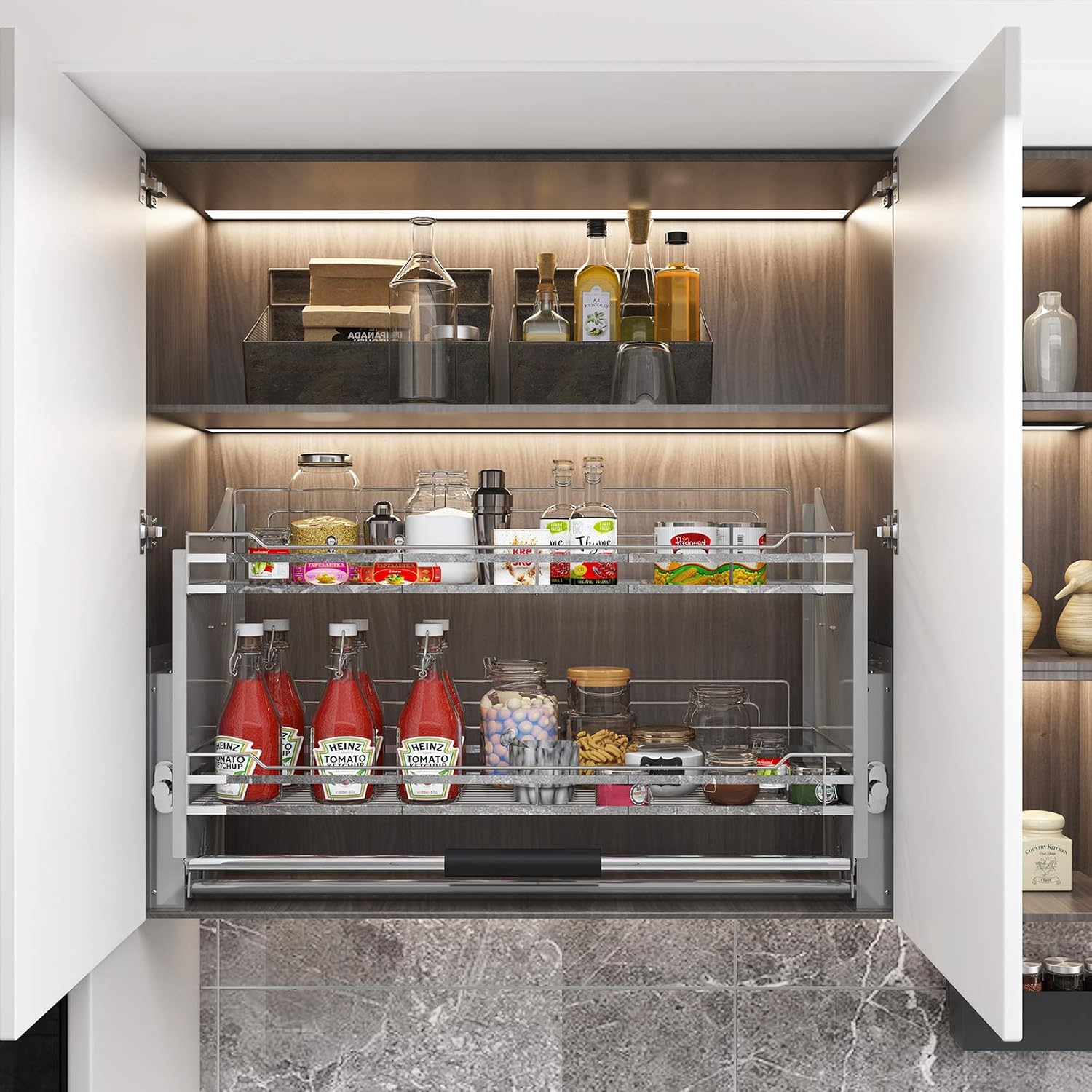 Pull-Down Cabinet Organizer 2 Tier N4849
