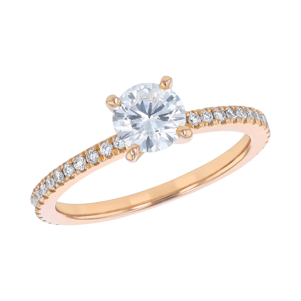 14K Yellow Gold Solitaire Engagement Ring C7565