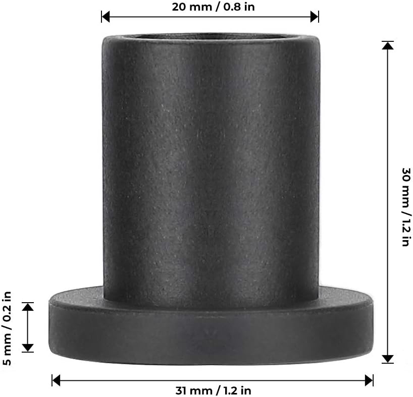 A-Arm Bushing Kit for Polaris Ranger XP 900/Crew, Heavy Duty Control Arm Bushing Kit, Front & Rear Pack of 2 W74048