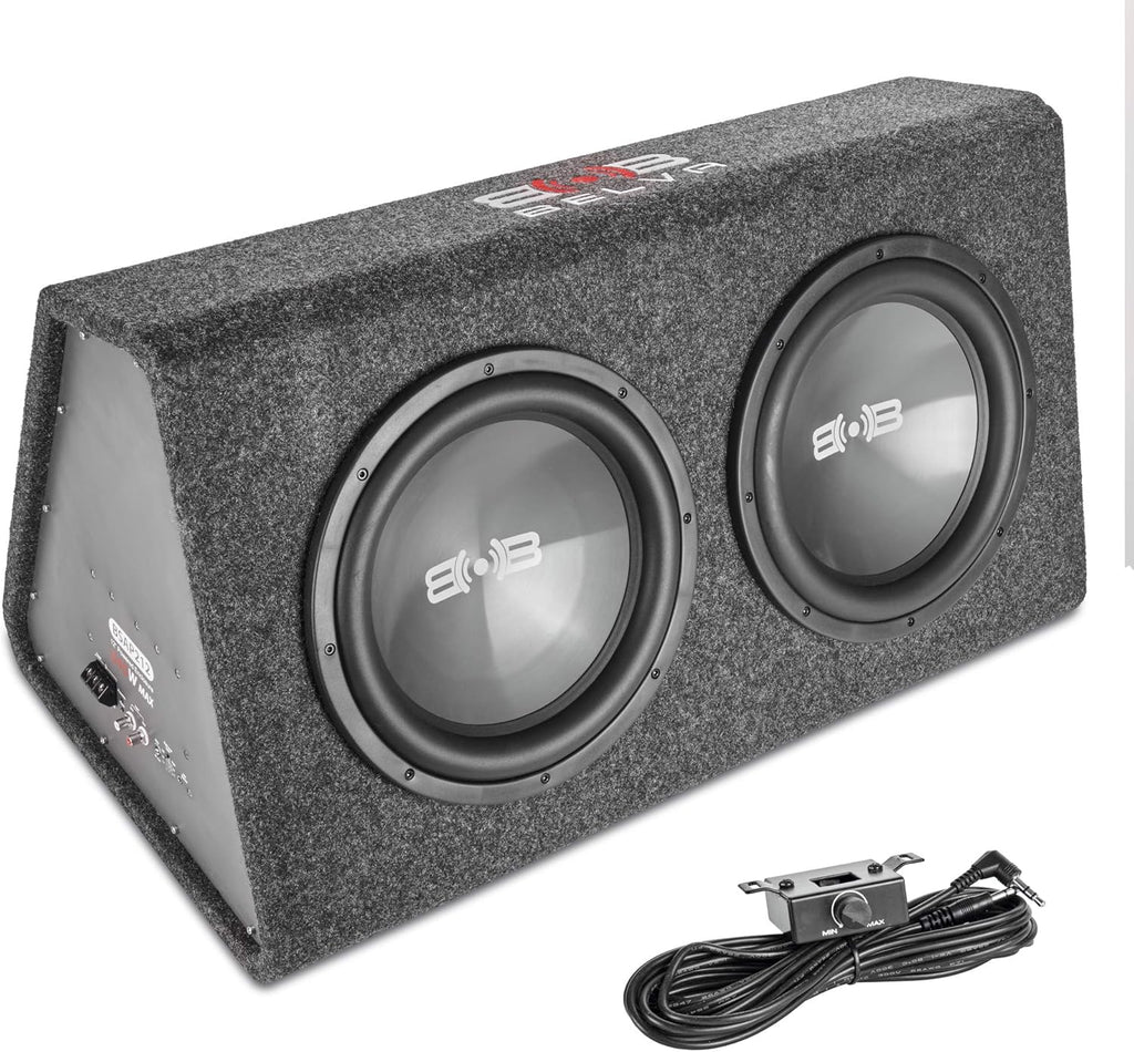 Dual 12" Powered Vented Subwoofer Enclosure with Built-in Class D Amplifier U93917