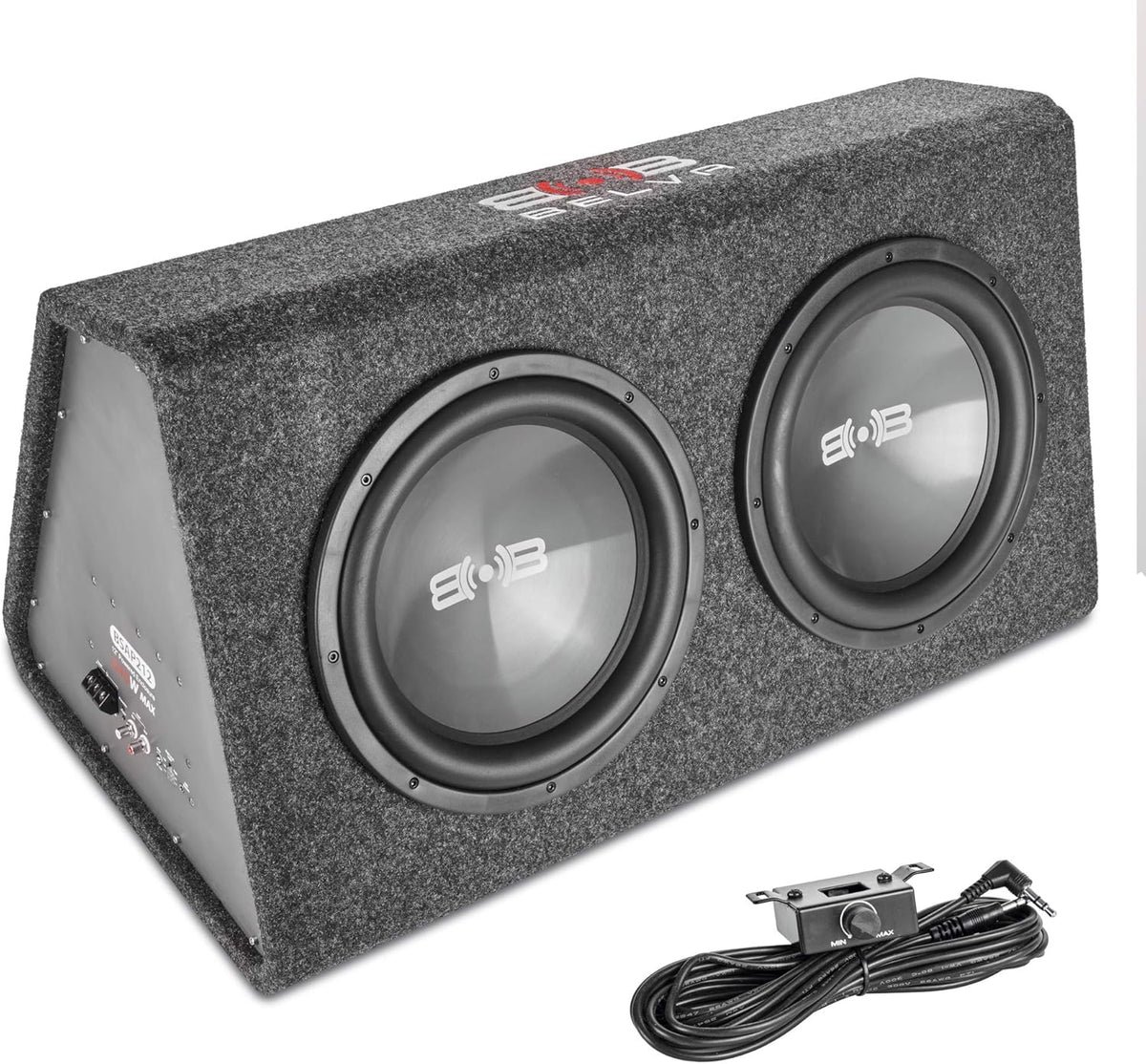Dual 12" Powered Vented Subwoofer Enclosure with Built-in Class D Amplifier U93917