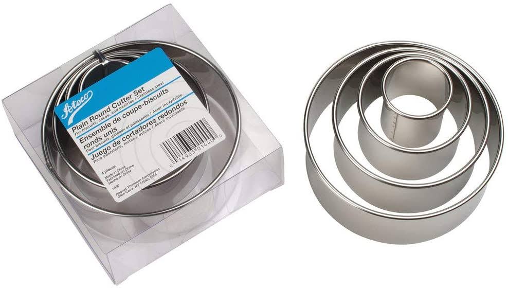 Stainless Steel 4 PC Round Cutter Set I1556