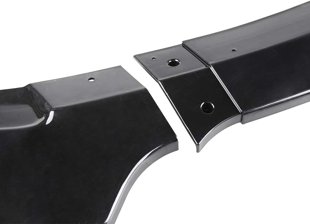 3pcs Front Bumper Lip Splitter Black Trim Protection Spoiler L85905