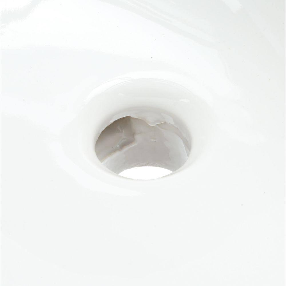 White Undermount Bathroom Sink B61969