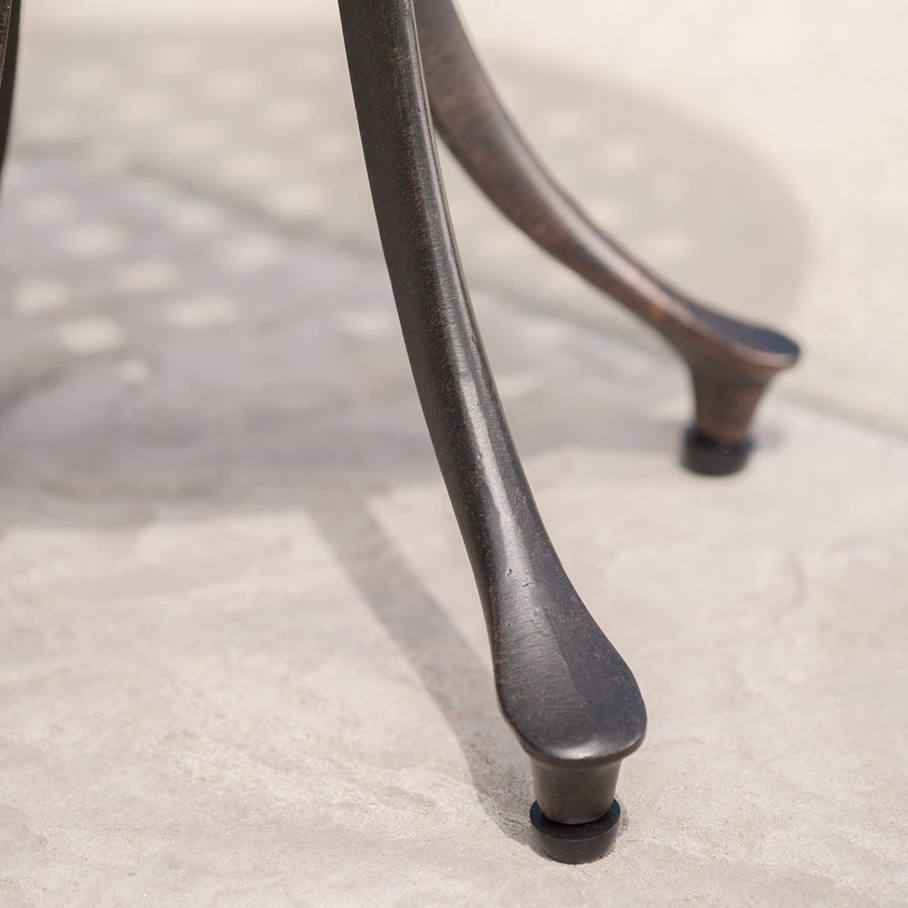 Bronze Finished Cast Aluminum Side Table C474