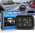 6 Gang Switch Panel with Touch Screen for Car Truck ATV UTV Boat J99048