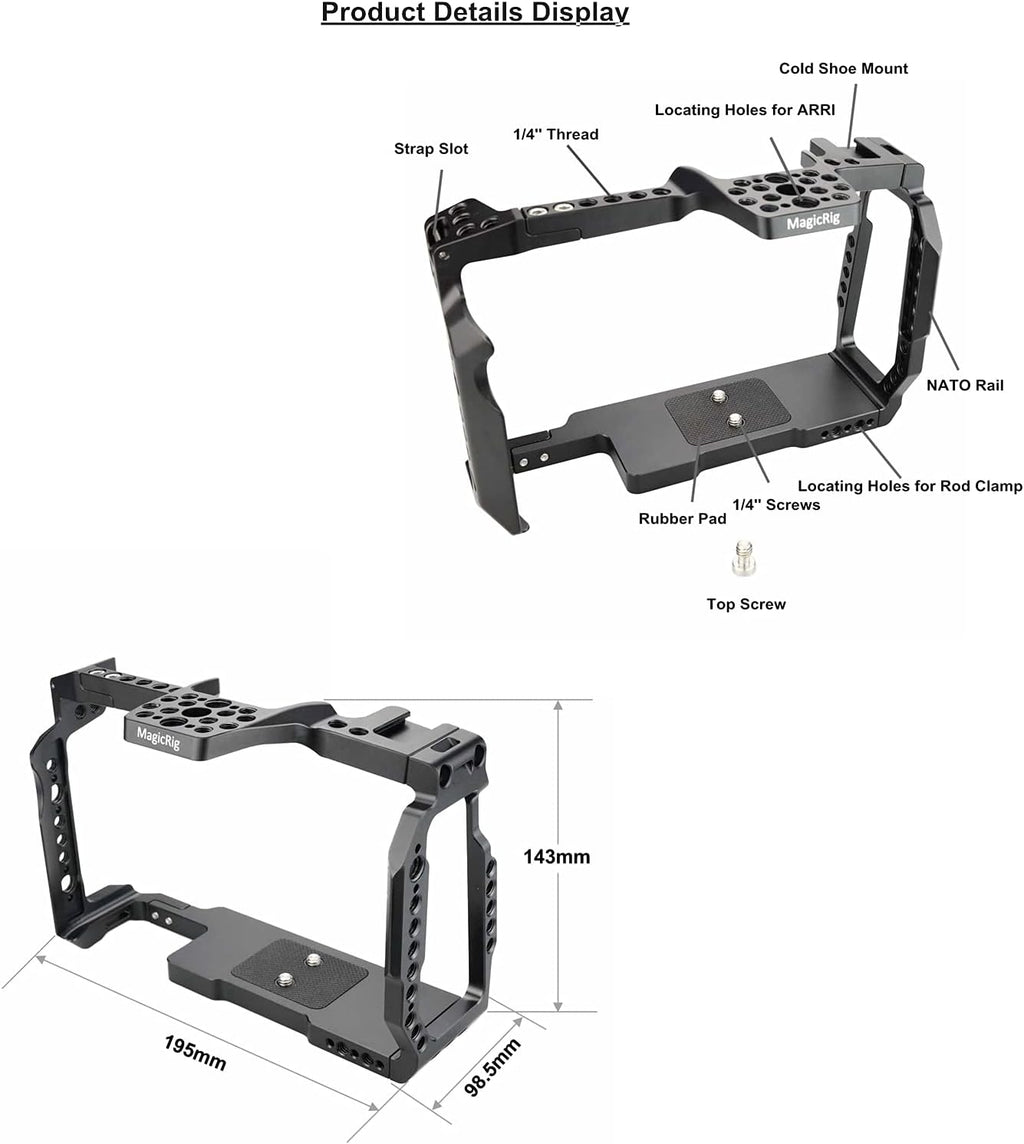 BMPCC 6K Pro Cage with T5 SSD Mount V559