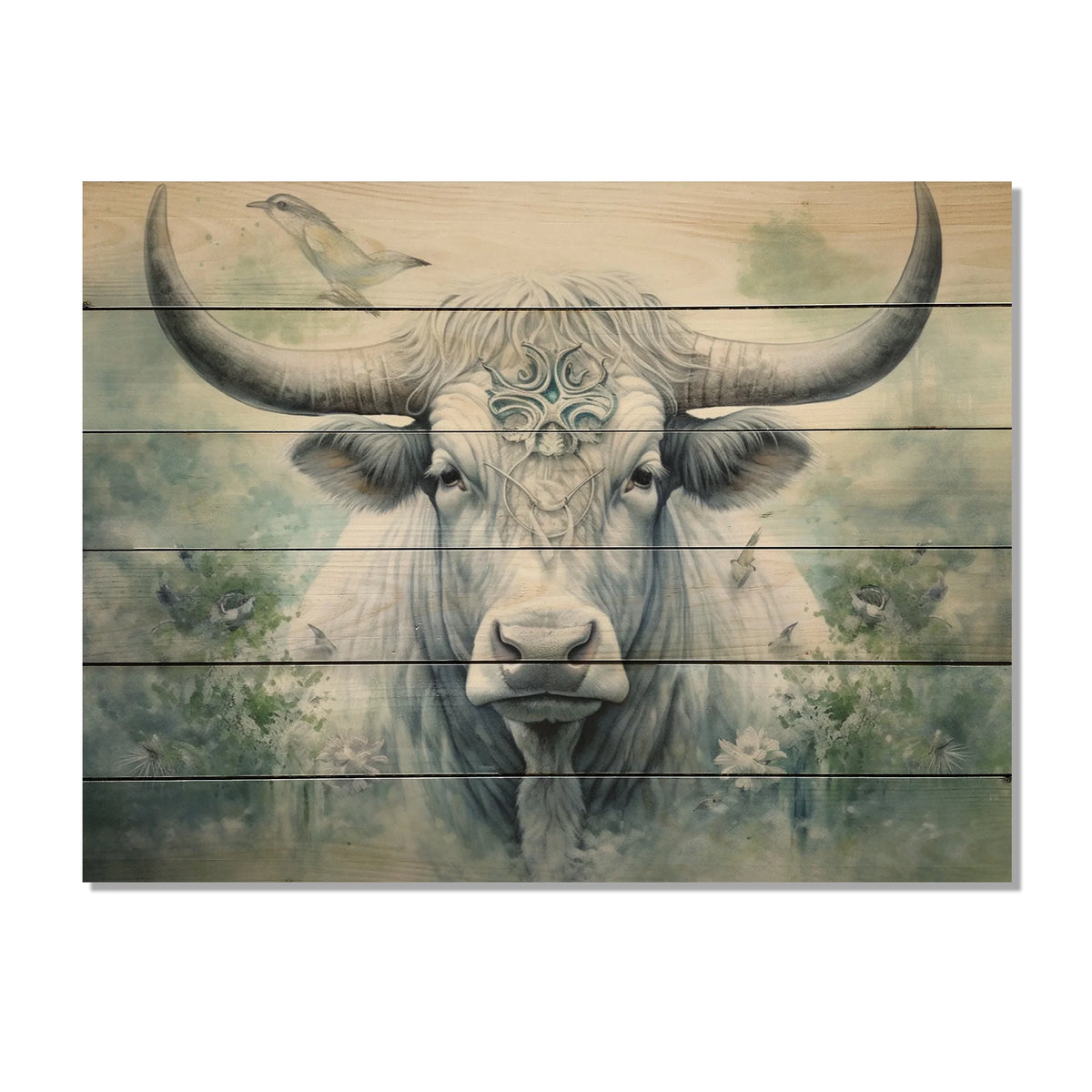 Natural Pine Wood Animals Print X77740
