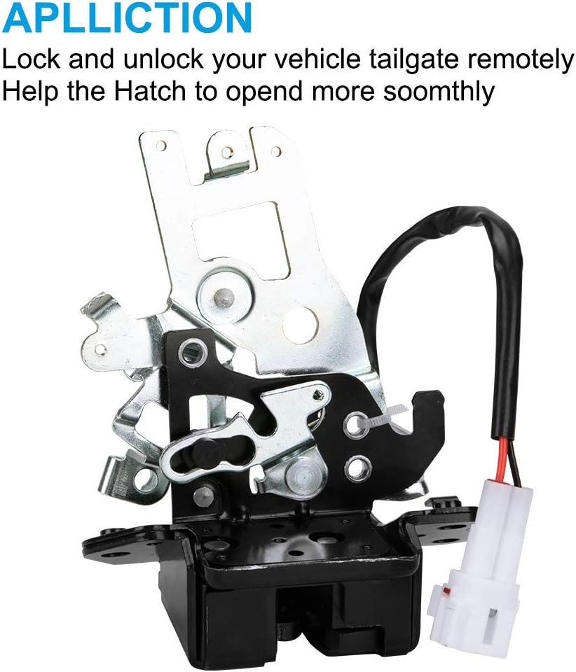 Integrated Liftgate Lock Actuator Rear Trunk Hatch Tailgate Latch with Cable Assembly Pack of 2 Q4783