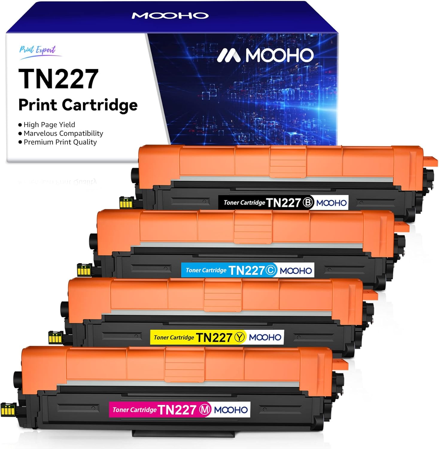 Compatible Toner Cartridge 4 Pack (Black, Cyan, Magenta, Yellow) H672932