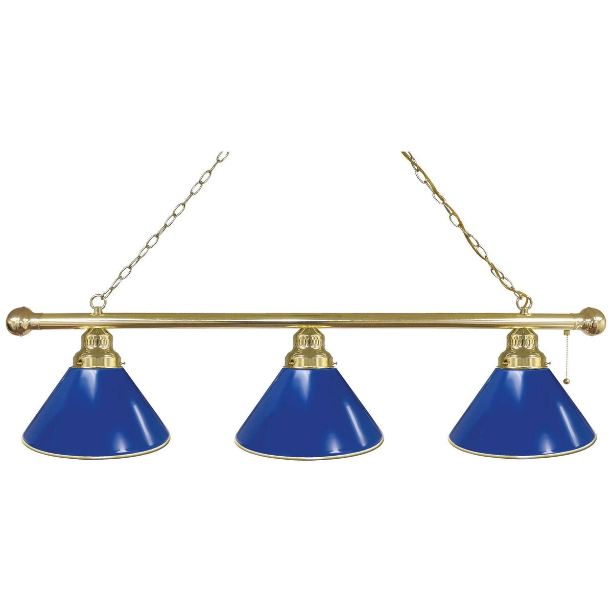 Royal Blue 3 Shade Billiard Light L438
