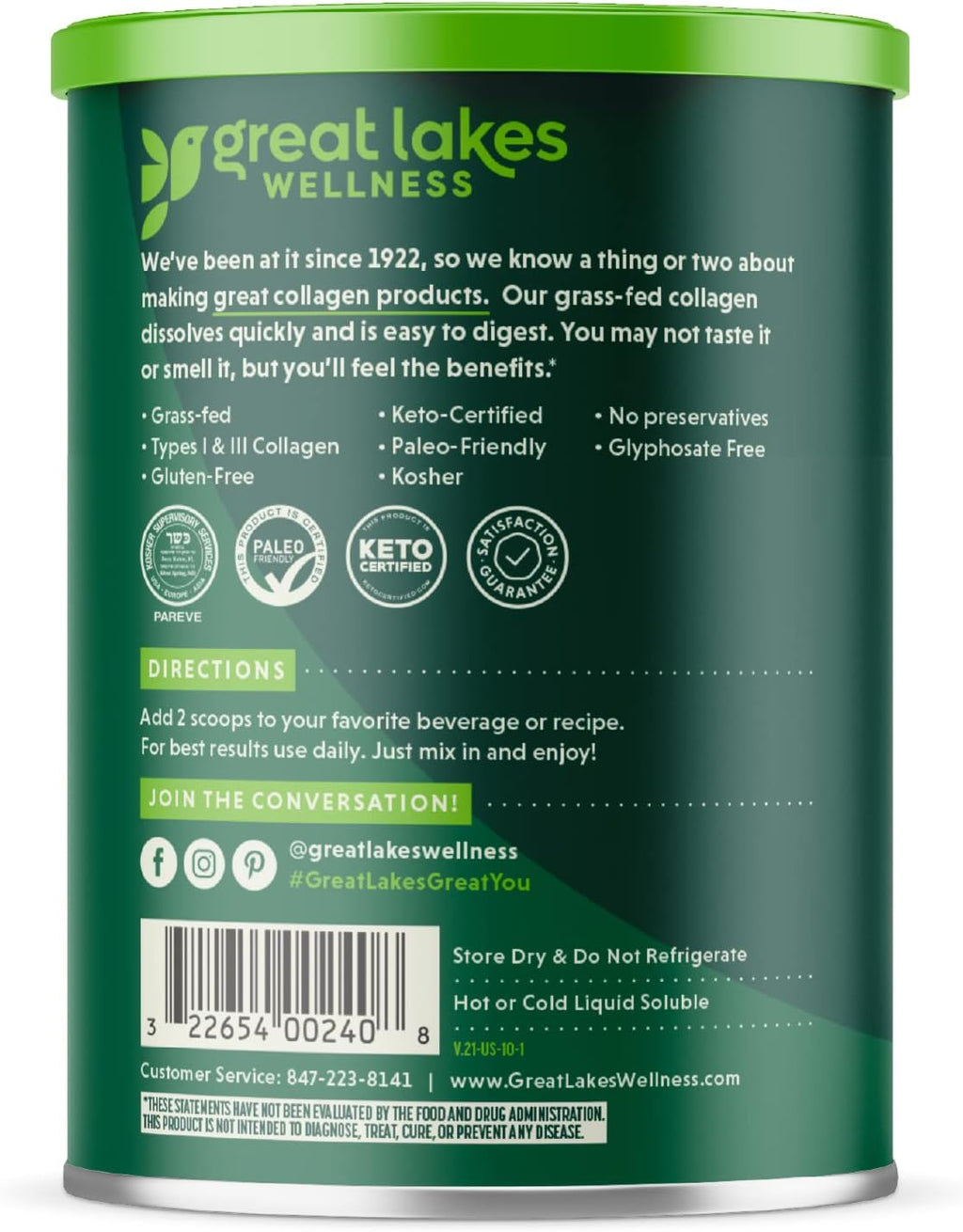 10 oz. Collagen Hydrolysate 3 Pack D6024