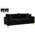 Black Velvet Sofa L301873