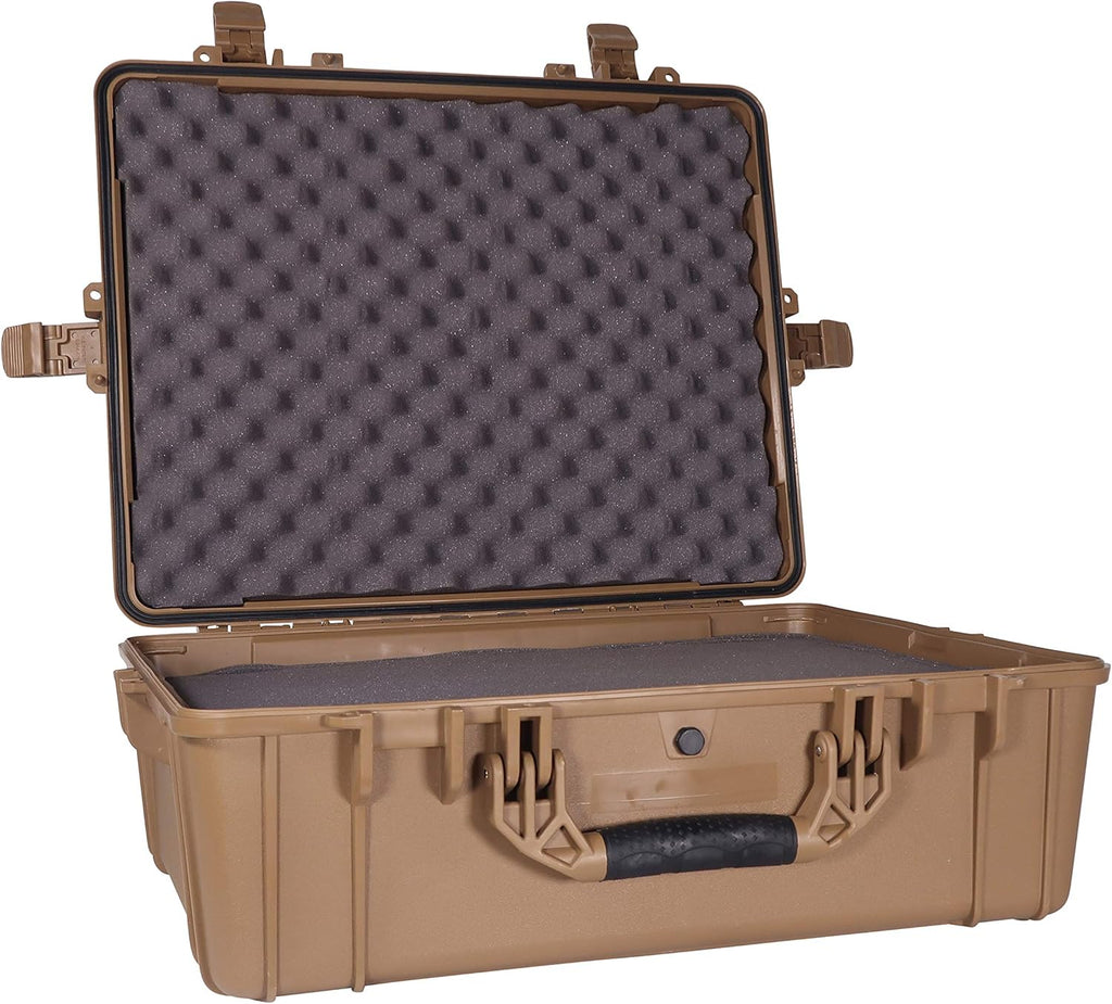 Black Waterproof Hardshell Cargo Trunk Storage Case with Foam, Pack of 2 G463471