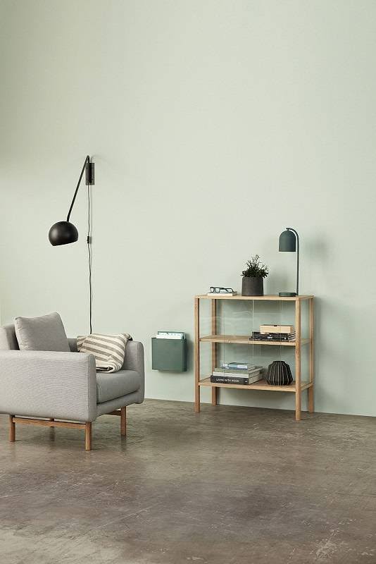 Black Metal Wall Lamp with Brass Details T343