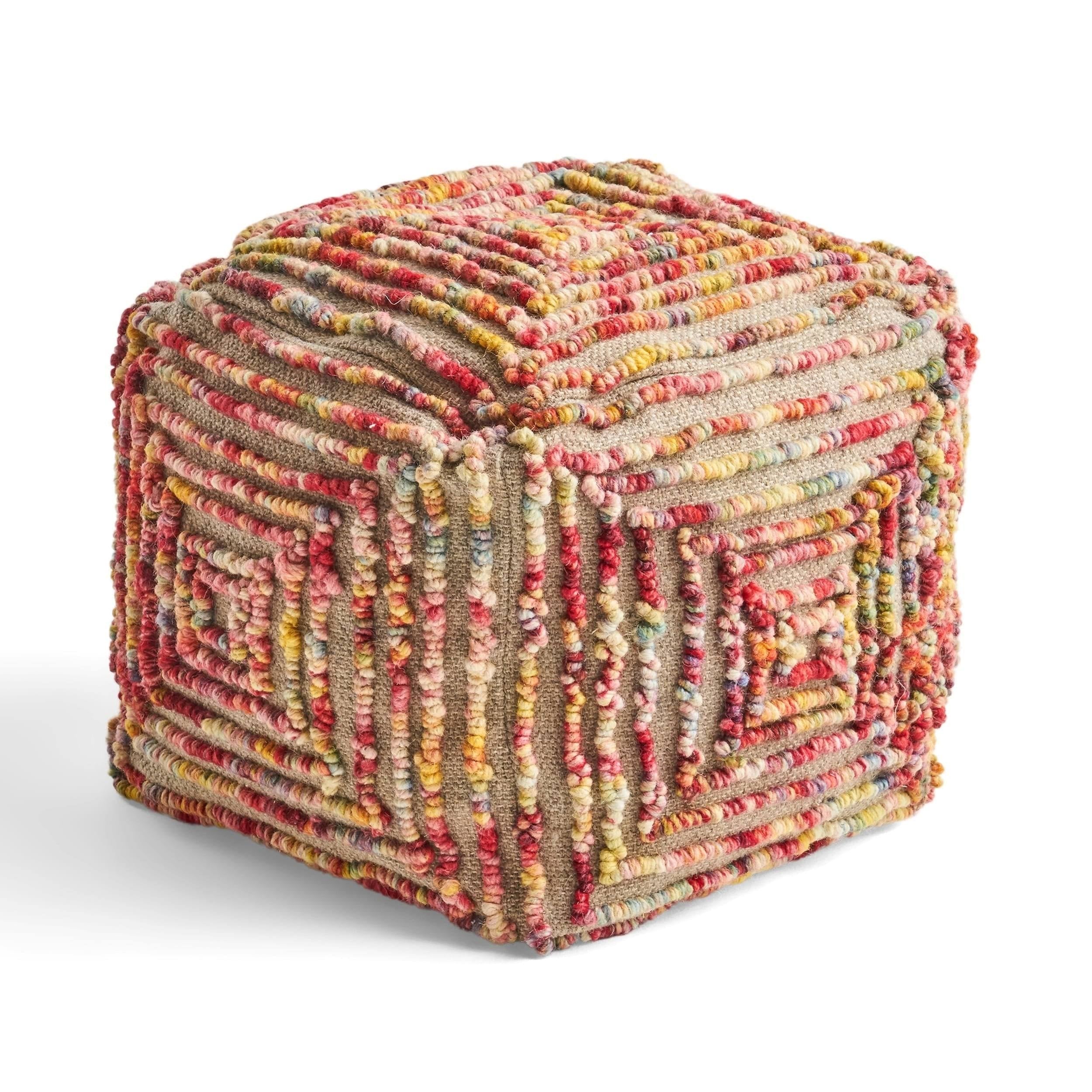 Boho Large Ottoman Pouf S3329