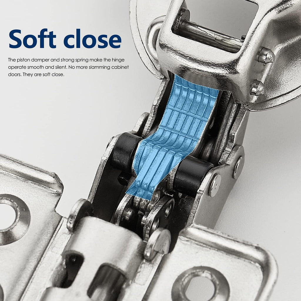 30 Pack 15 Pairs Soft Close Cabinet Door Hinges T759