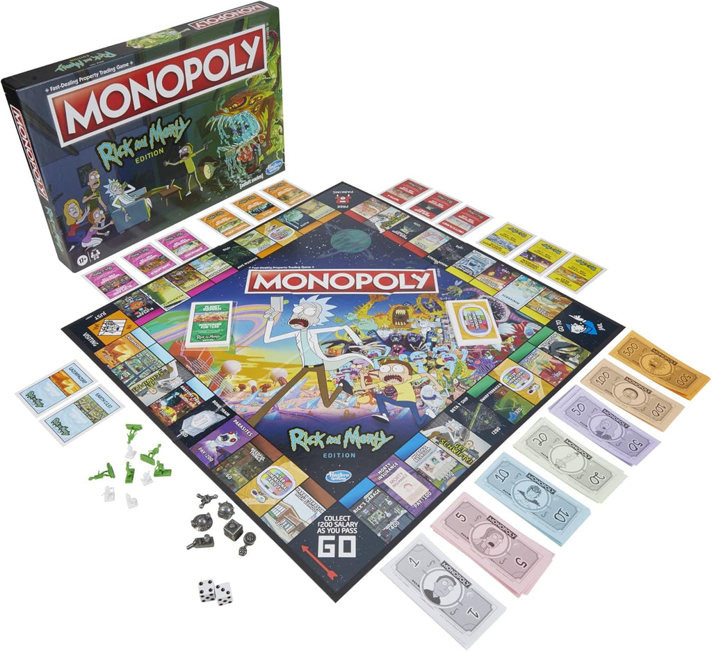 Monopoly Board Game with Collectible Tokens U9166