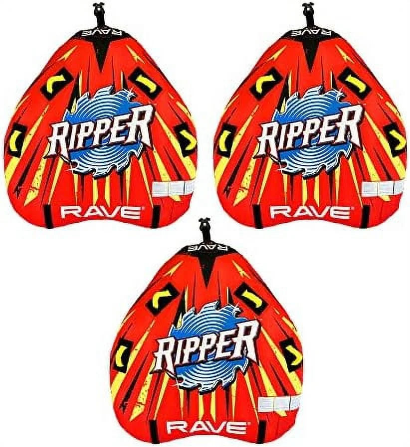 Red Nylon Inflatable Towable Float with Foam Handles F211334
