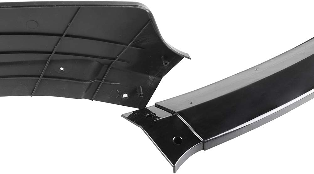 3pcs Front Bumper Lip Splitter Black Trim Protection Spoiler L85905