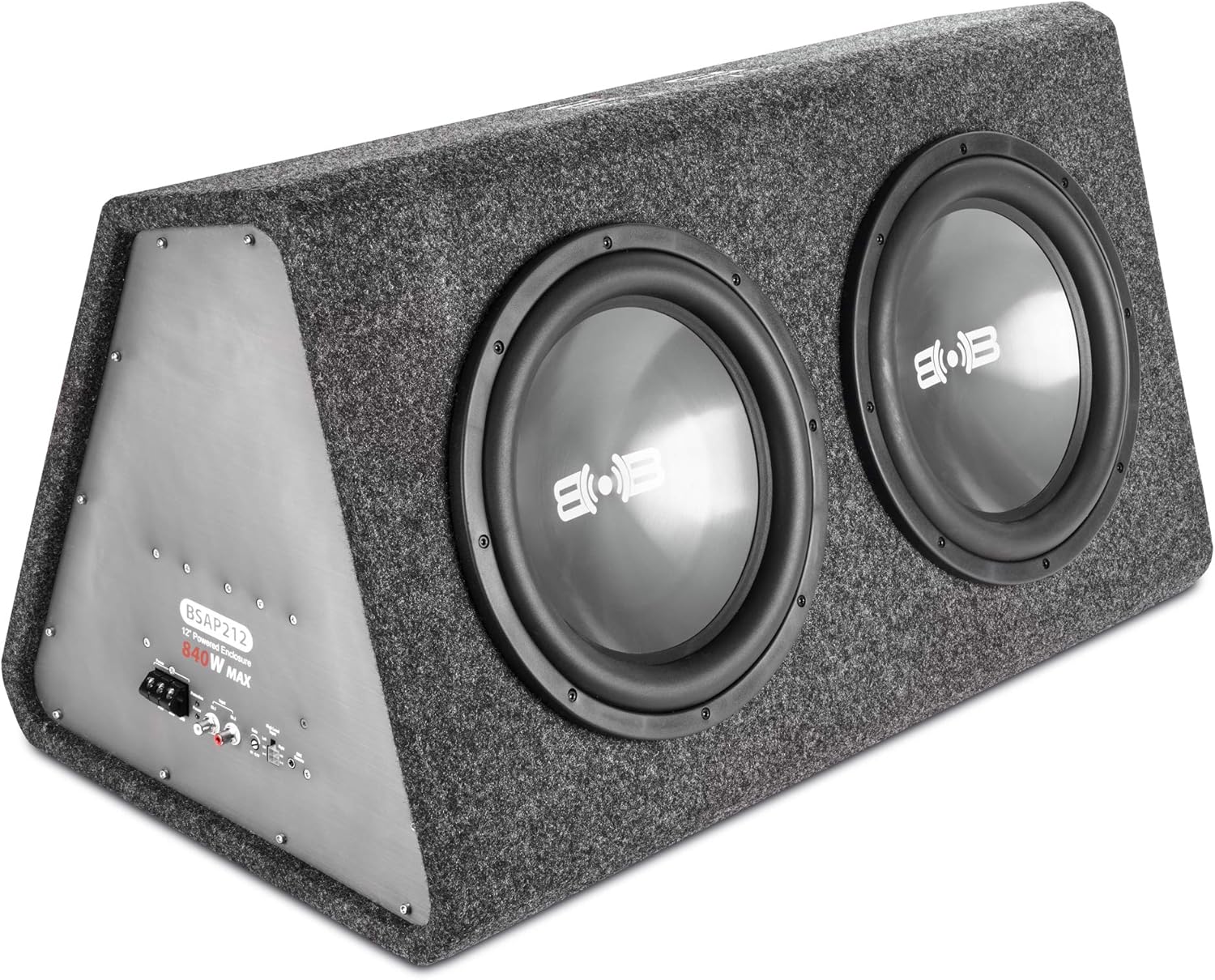 Dual 12" Powered Vented Subwoofer Enclosure with Built-in Class D Amplifier U93917