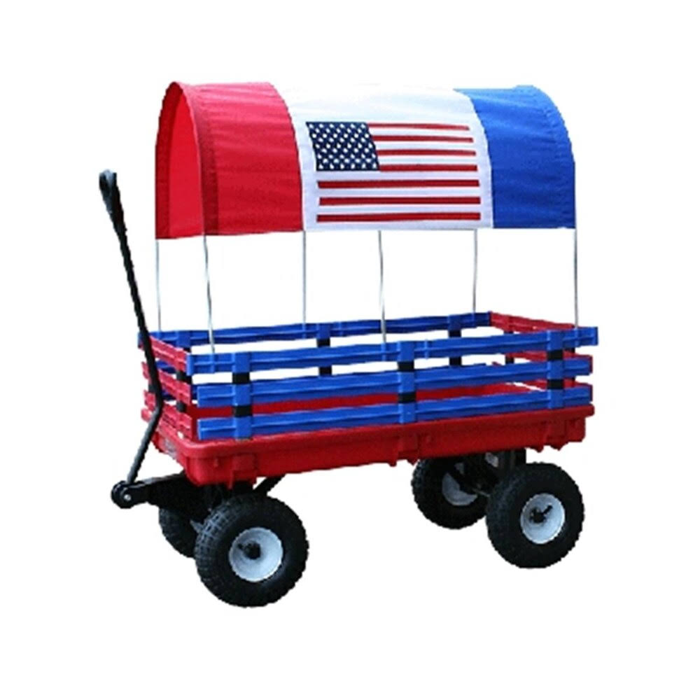 Red Plastic Deck Wagon L6528