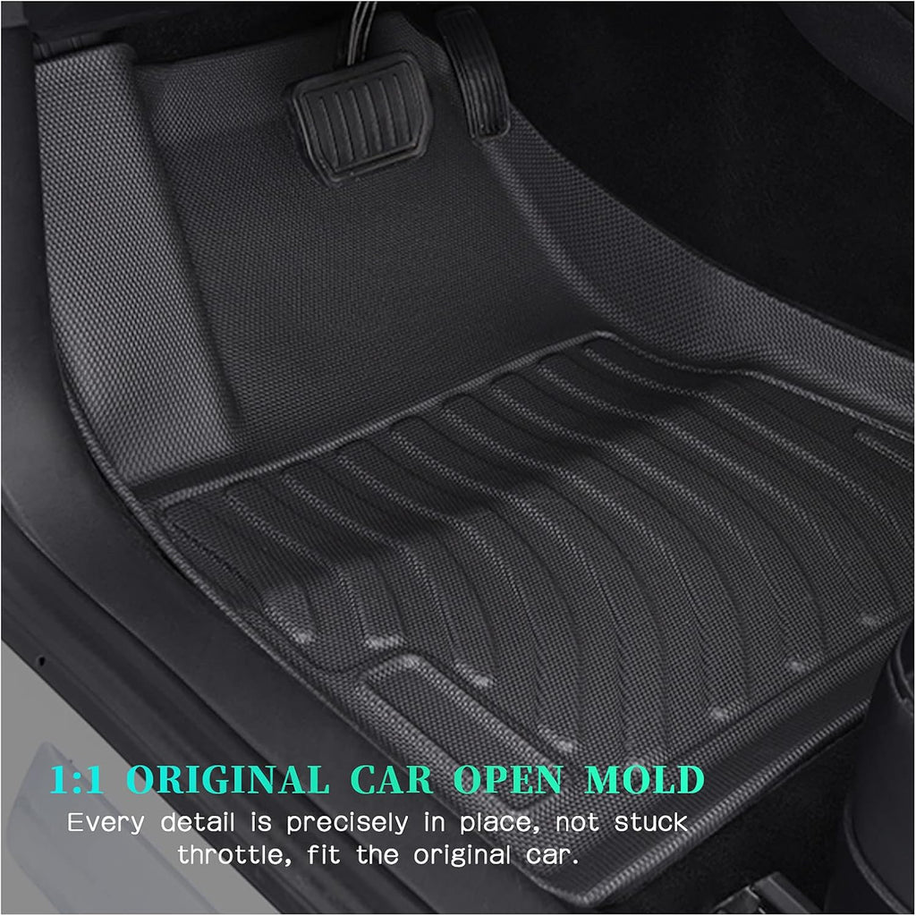 3PCS Waterproof Rubber Floor Mats for Tesla Model 3 Trunk Liner C39177
