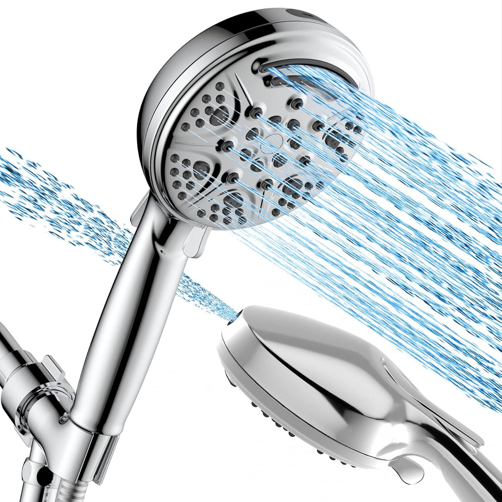 Black Handheld Showerhead with 59-Inch Hose, Pack of 2 L6382