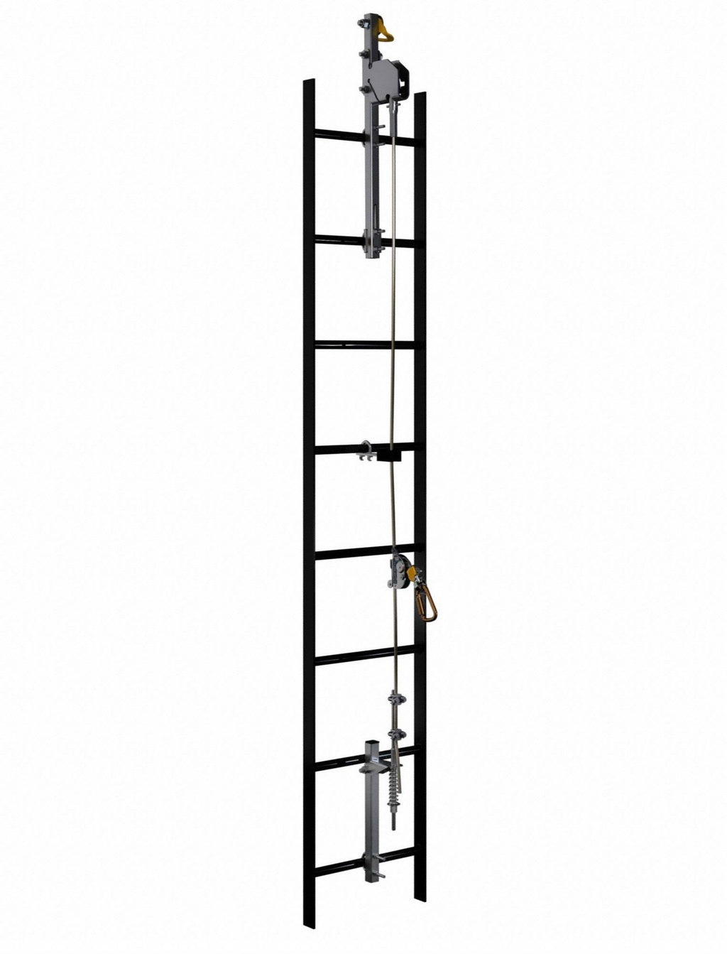 Galvanized Steel Vertical Safety System, 90 ft Q9740