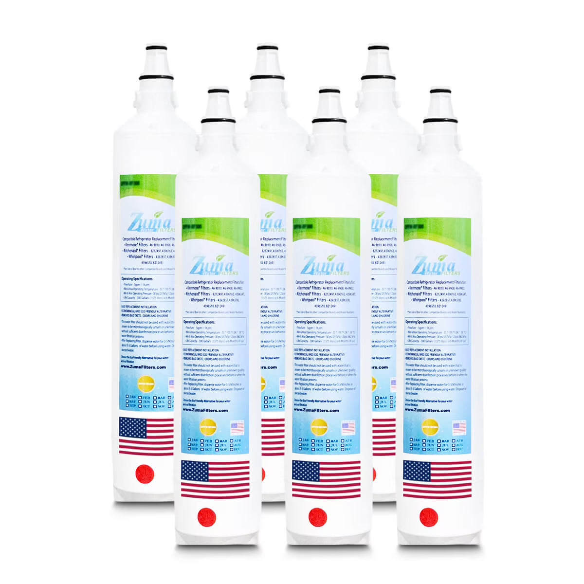 6 Pack Water Filters U1303
