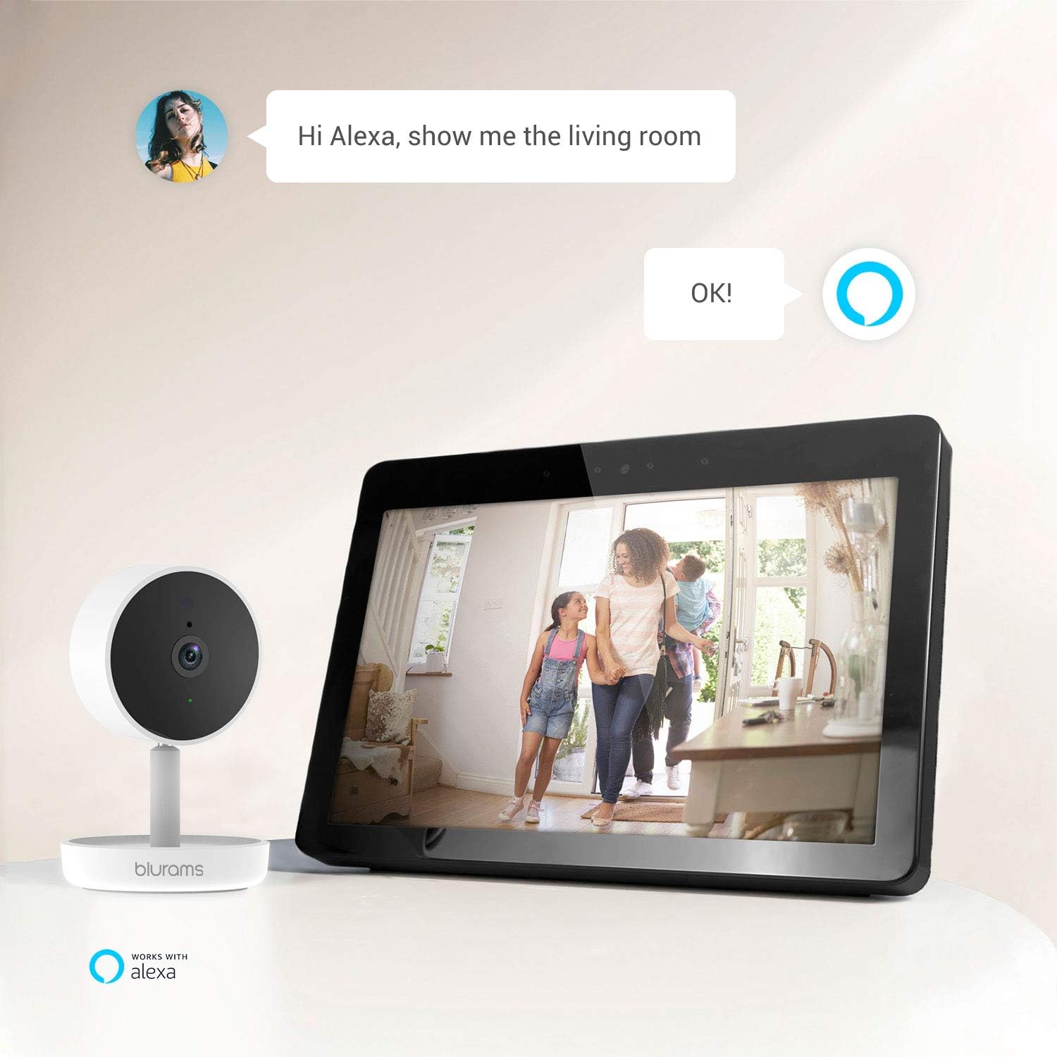 2pc 1080p FHD Security Camera with Night Vision Y93689