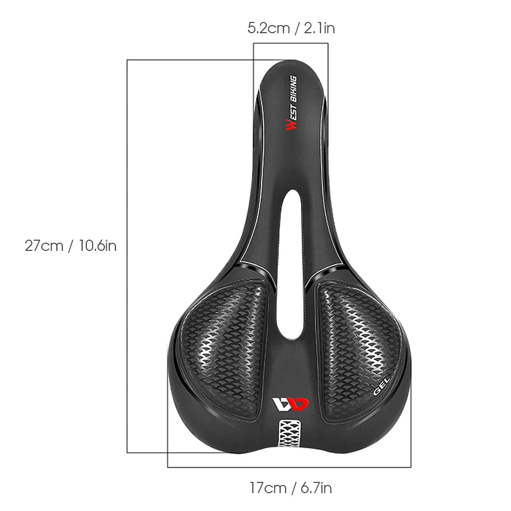 Bike Seat Cushion Padded Saddle H7314