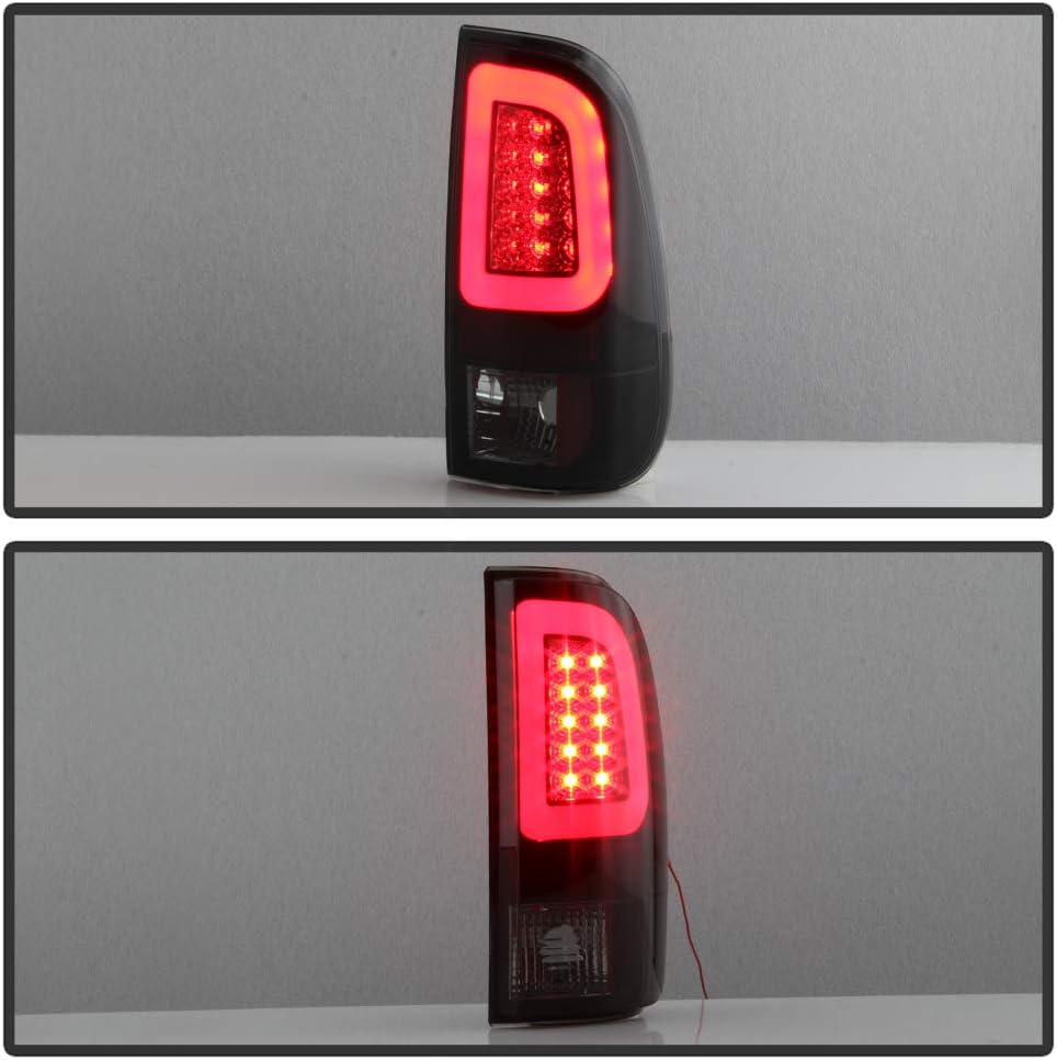 Black Smoked LED Tail Lights Brake Lamps Set Left Right B7261