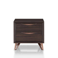 Wenge 2-Drawer Nightstand L695