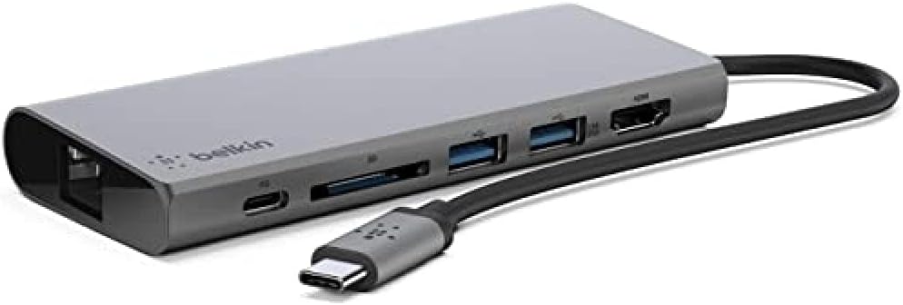 USB-C Hub with Tethered USB-C Cable I595