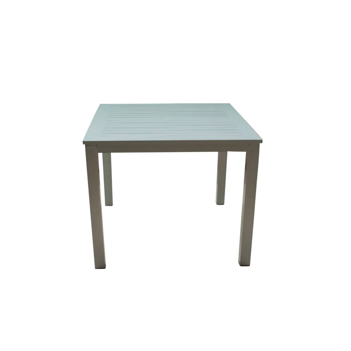 Grey Aluminum Outdoor Square Dining Table O3840
