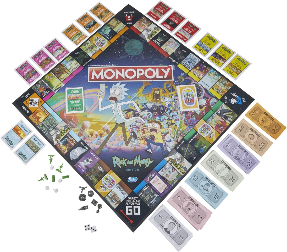 Monopoly Board Game with Collectible Tokens U9166