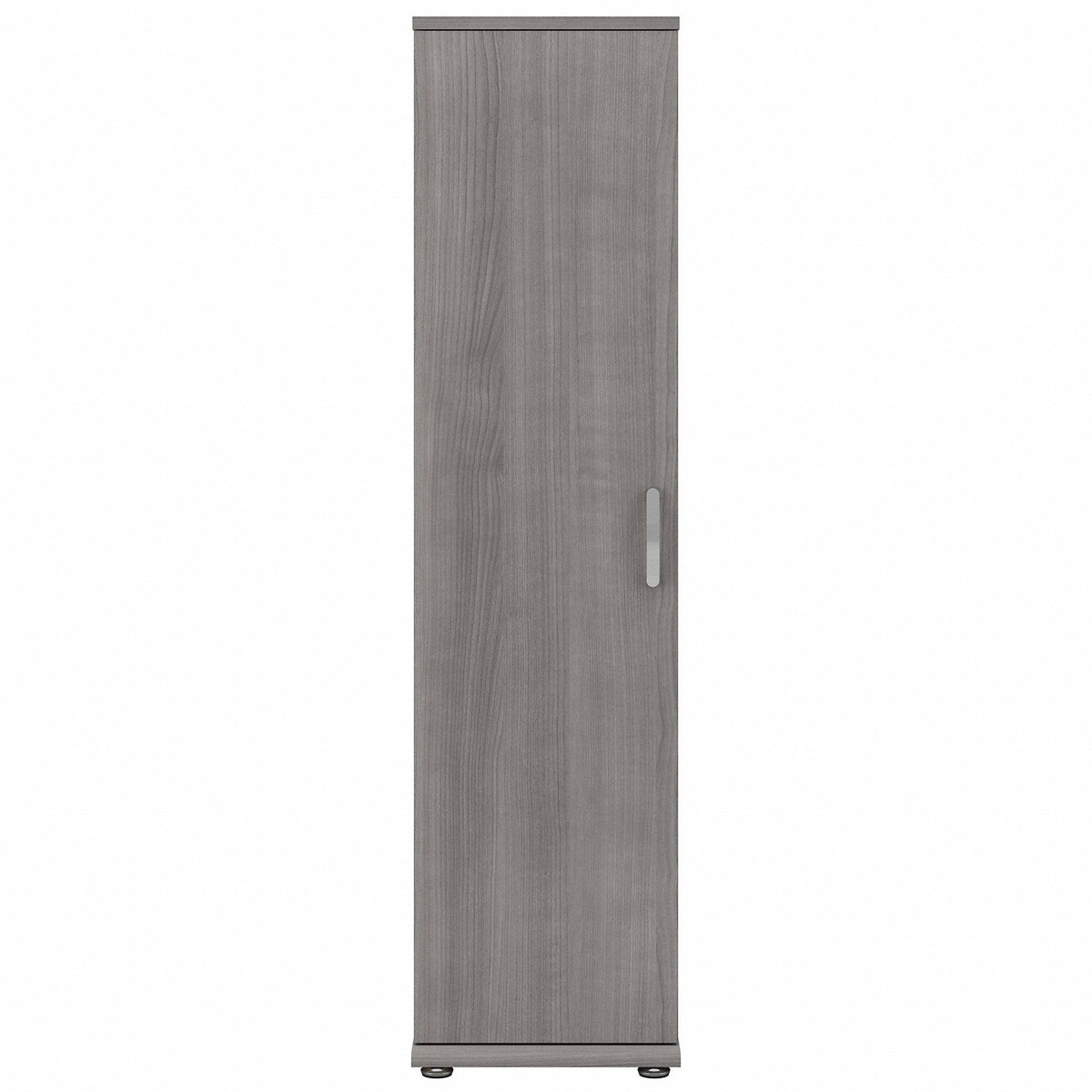Storm Gray Tall Narrow Storage Cabinet with Door and Shelves T224