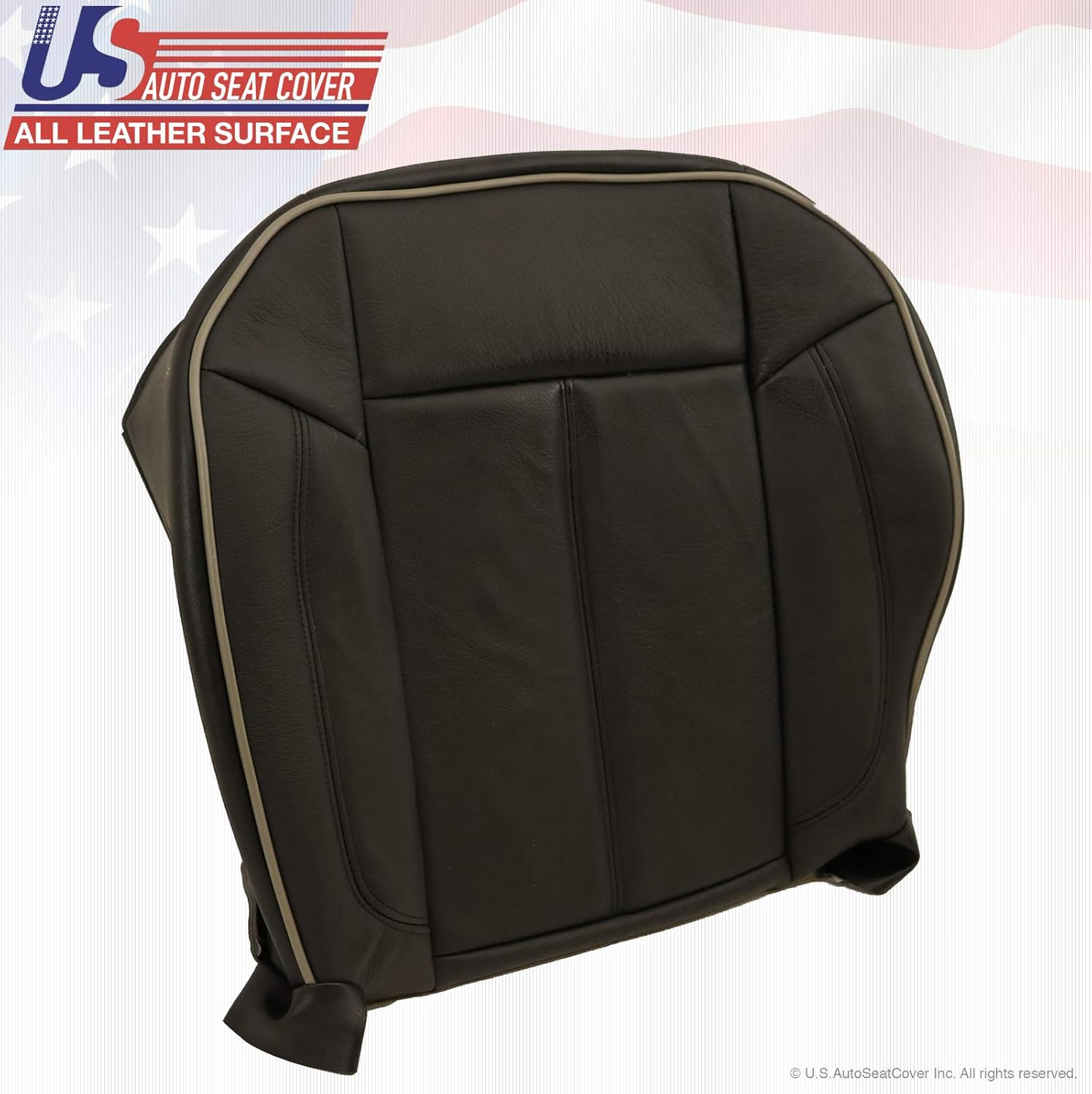 Black Leather Seat Cover Y65214