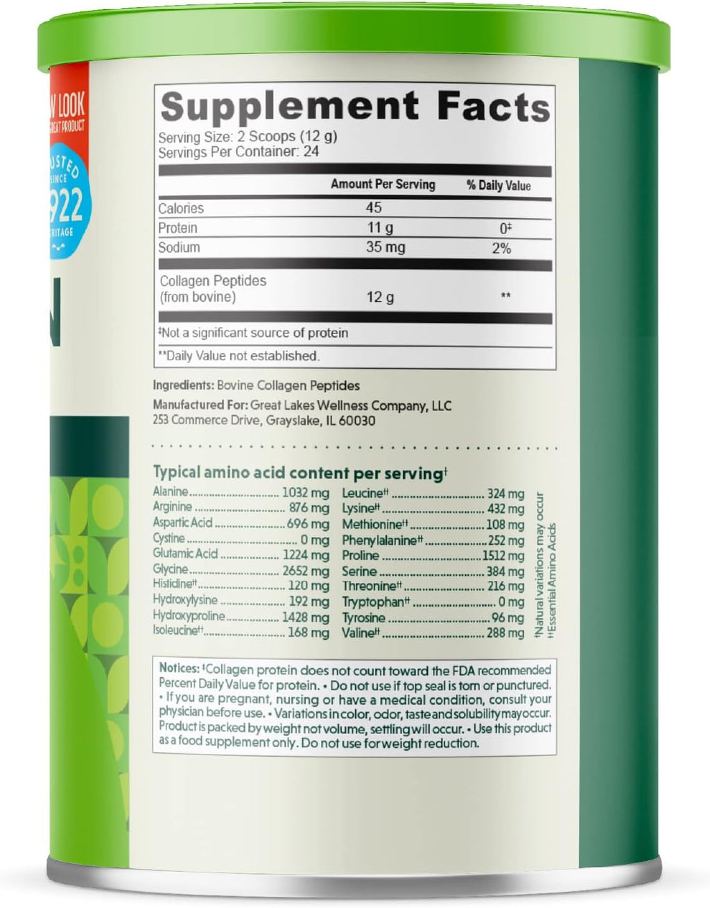 10 oz. Collagen Hydrolysate 3 Pack D6024